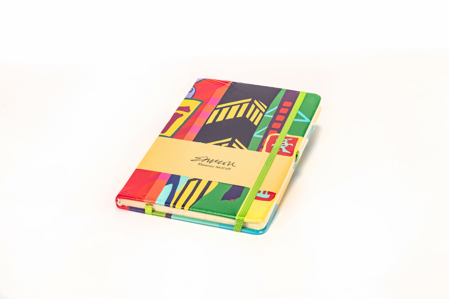 Colourful lined notebook