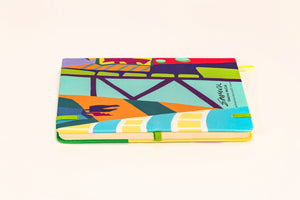 Colourful lined notebook